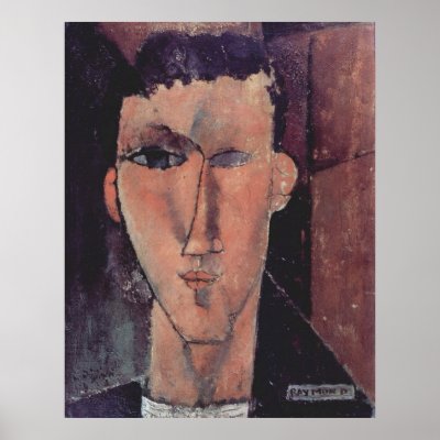Amadeo Modigliani - Porträt des Raymond 1915 by inquester