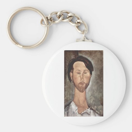Amadeo Modigliani - Porträt Léopold Zborowski 1918 Keychain