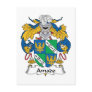 Amado Family Crest Post Cards