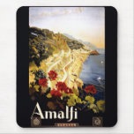 Amalfi Coastline Italian Travel Poster 1910 - 1920 Mouse Pads