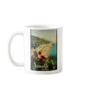 Amalfi, Italy vintage poster mugs