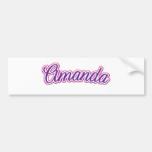 Amanda Bumper Sticker