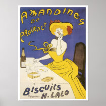 Amandines de Provence Biscuits H. Lalo Vintage Ad