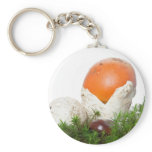 Amanita Caesarea mushroom Key Chains