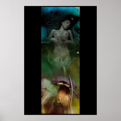 Amanita dreamstate poster by Psygarden