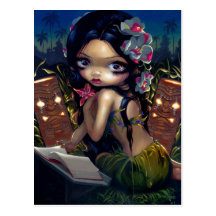 "Amara and the Book" Postcard