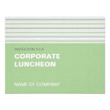 Amara Stripe Pistachio Corporate Luncheon Personalised Announcement