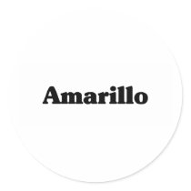 Amarillo Classic t shirts Stickers