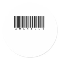 AMARILLO ROUND STICKERS