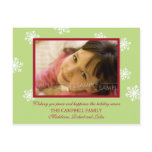 Amaryllis Snowflakes :: Christmas Photo Postcard