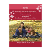 Amaryllis Snowflakes :: Christmas Photo Postcard