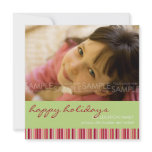 Amaryllis Stripes :: Christmas Photo Card / Invite invitations