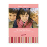 Amaryllis Stripes :: Christmas Photo Postcard