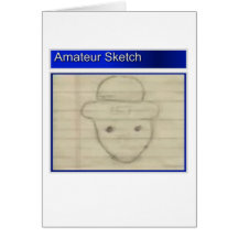 Amateur Leprechaun Sketch Greeting Card