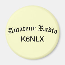 Amateur Radio and Call Sign Fridge Magnet