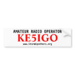 Amateur Radio Operator Bumper Sticker bumper stickers
