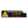 Amateur Radio Operator on Board Bumper Sticker