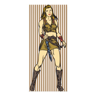Amazing Amazon Women Rack Cards by sagart1952