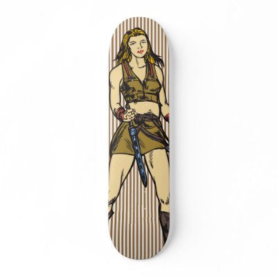Amazing Amazon Women Skate Board by sagart1952
