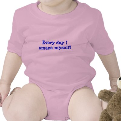 Amazing baby blue shirt- Every day I amaze myself! by CultureCouture