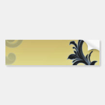Amazing blackish floral wedding gift bumper sticker