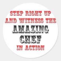 Amazing Chef In Action Sticker