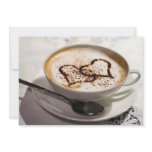 Amazing coffee photo custom invitation