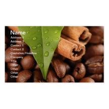 Amazing coffee still life business card