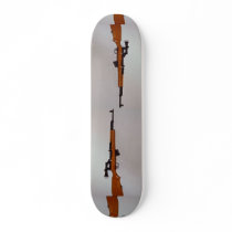 Amazing eastern block rifle custom skateboard