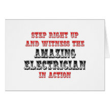 Amazing Electrician In Action Cards