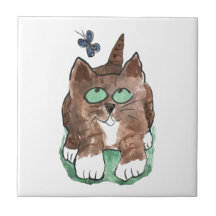 Amazing Fluttering Thing Catches Max's Eye Ceramic Tiles