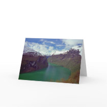 Amazing Geiranger Fjord Card