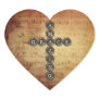 Amazing Grace Cross on Vintage Music Sheet Stickers