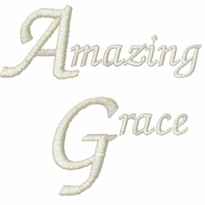 Amazing Grace Embroidered Polo Shirt by cowboyannie