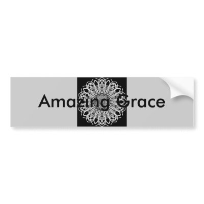 Amazing Grace Threshold Bumper Sticker by marylouroche