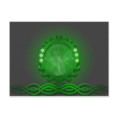Amazing green design post cards by adamthechef