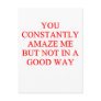amazing insult postcard