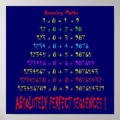 Amazing Maths Poster by ArtCollection4U