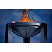 Amazing olympic flame photo cut outs