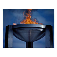 Amazing olympic flame postcards