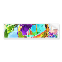 Amazing Sky Blue Landscape V1 Bumper Stickers