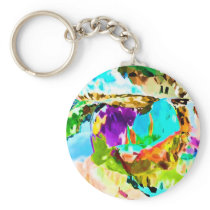Amazing Sky Blue Landscape V1 Key Chains