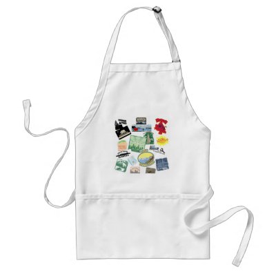 Amazing Travel Collage Apron by Touristfort