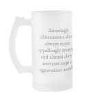 Amazingly alliterations almost always appear appal coffee mugs