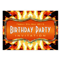 Amazon Fire Wings Abstract Art Mini Invitations Business Card