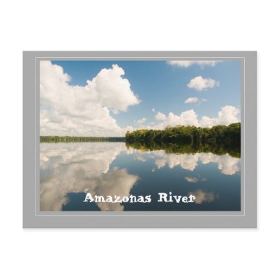 Amazon river tarjeta postal by jjgabaldon