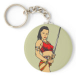 Amazon Women and Sword Key Chains