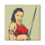 Amazon Women and Sword Fridge Magnets