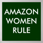 AMAZON WOMEN RULE POSTER
