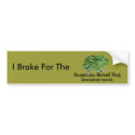 Amazonian Horned Frog Bumper Sticker bumper stickers